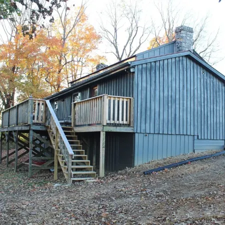 Rustic Retreat, a pre Civil War log cabin.