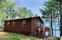 Escape to the Lake - Rustic 3-bedroom log-sided cabin nestled amongst the pines