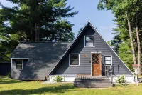 Riverfront A-Frame w/ Hot Tub and Firepit
