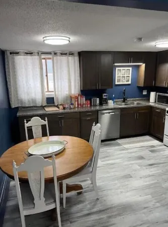 Entire lower level just off Interstate, free breakfast