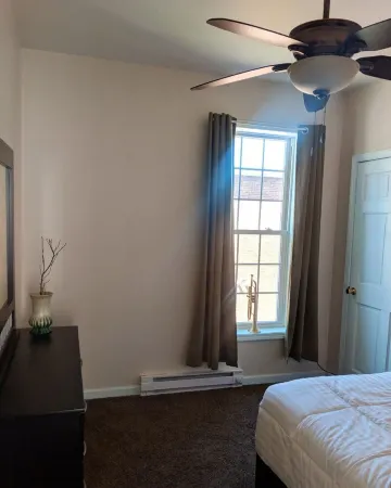 Historic Main Street private 2 bedroom apartment with views and all amenities.