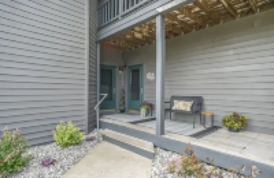 Come cozy up next to the fireplace at our contemporary condo centrally located