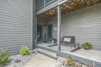 Come cozy up next to the fireplace at our contemporary condo centrally located Hotels in Cleveland Township