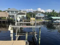 Waterfront house with dock, lift and hot tub
