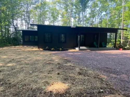 Lake Superior Beach with Porcupine Mountain Views