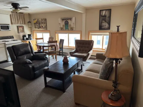One Bedroom Apartment Overlooking Main Street with One Designated Parking Spot