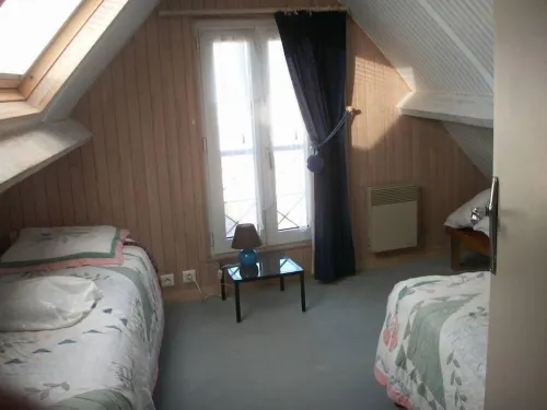 House with garden in the center of the D-Day landing beaches