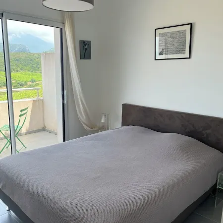 Superb 3-room apartment with view of the sea, mountains & vineyards