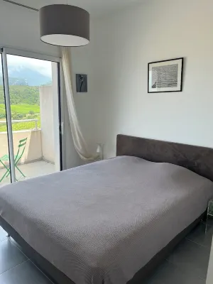 Superb 3-room apartment with view of the sea, mountains & vineyards Hotel dekat Port de plaisance Mare È Stagnu - Portu di turismu Mare È Stagnu