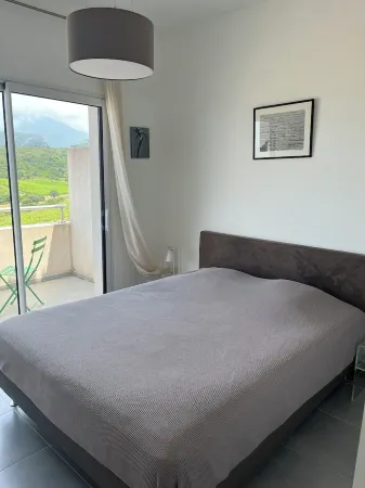 Superb 3-room apartment with view of the sea, mountains & vineyards Отели рядом с достопримечательностью «Port de plaisance Mare È Stagnu - Portu di turismu Mare È Stagnu»