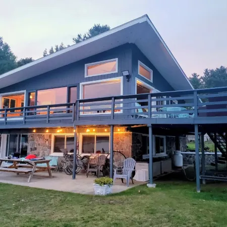 Direct Waterfront! 230ft of frontage. 6BRs, 2BAs and beautiful views!