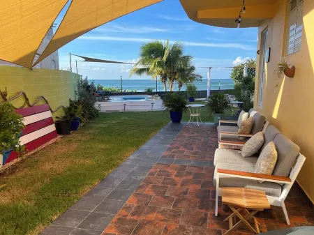 Ocean front home with 3 suites, salt water pool, gated and Wifi.