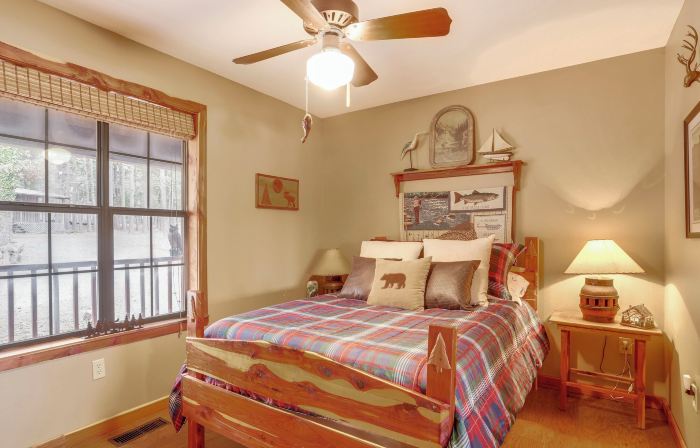 Deck & Fire Pit: Waterfront Cabin in Greers Ferry!