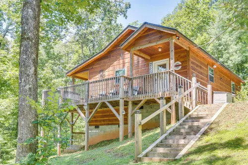 Private Hot Tub and EV Charger Cozy Murphy Cabin! - spa