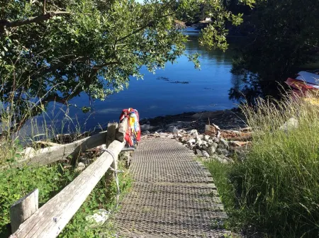 Waterfront Cottage on a Farm and Animal Sanctuary.