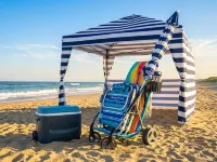 Family-Friendly Beach Home | Steps to Beach & Bay | Porch, Yard, Garage Hotels in Brigantine