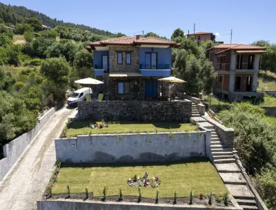 Brand New Traditional 4-Bedroom Villa Anastasia in Parthenonas, Sithonia, Halkid