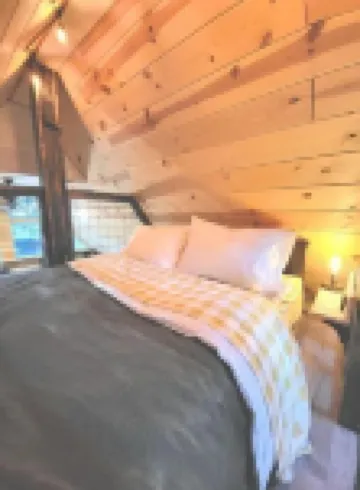 Eagles Nest A-frame: Riverfront Cabin: Add-on Treehouse Bedroom, Pet Friendly!