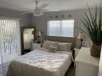 Clean and modern 2BR/2Bath Jacuzzi home, beautiful Patio, minutes from the beach