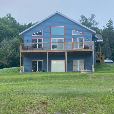 New Construction! Gorgeous full home with large deck overlooking North Twin Lake