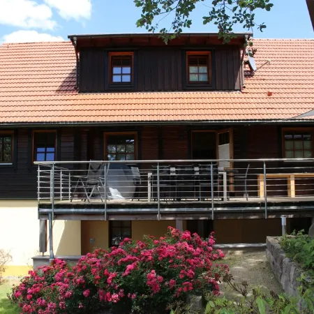 Comfortable wooden house in the heart of Saxon Switzerland above Rathen