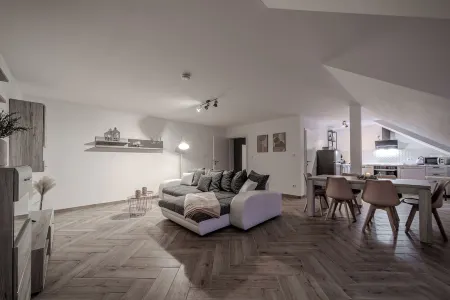 Modern vacation apartment for the whole family. Top location just before Quedlinburg