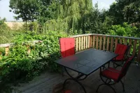 Holiday house with a private swimming pool and sauna in a rural idyll