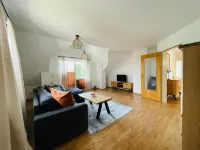Sunny vacation apartment with balcony near Augsburg