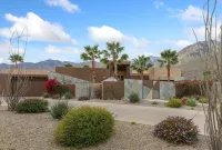 South Palm Springs! Luxe Contemporary Home with towering mountain views.