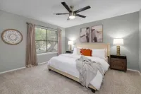 Spacious Backyard with Outdoor Play Area - Inviting Family Retreat Hotels in Jollyville