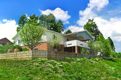 Upstairs retreat with a fireplace, two living rooms, jetted tub, games, & grill Hotels near City Market