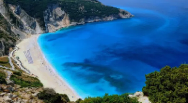 Spyros Villa near Fiskardo, Private Pool Overflow 4x8m, panoramic sea view