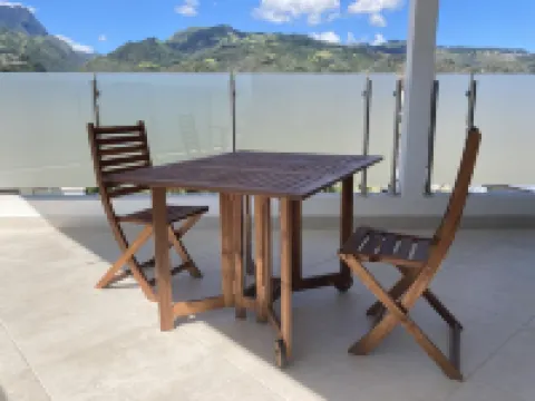 New luxury apartment F3 secure fully equipped air conditioning wifi terrace view 2 parking