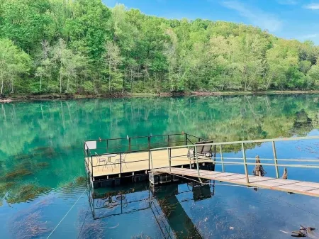 Riverfront House near Cow Shoals - King bed & WiFi