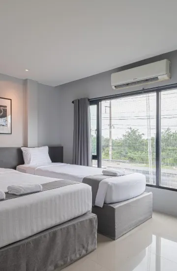 ห้องสามท่าน พร้อมเตียงควีนไซส์ 1 และเตียงเดี่ยว 1