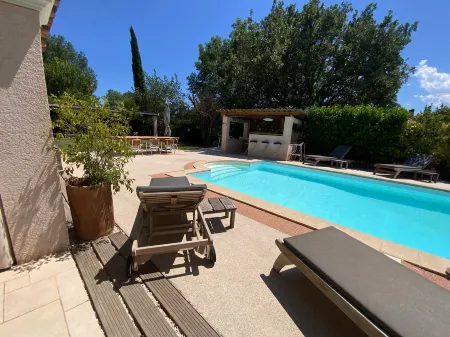 Villa with AC Private Heated Pool, Fitness Near Cannes, Frejus, Grasse, Nice