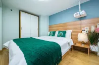 Tiankongzhixing Apartment (Suzhou Railway Station Pingjiang Wanda Plaza) - مطابخ