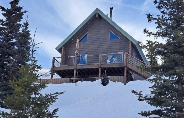 Beautiful cabin with amazing views.  By hiking, biking, skiing and trail riding