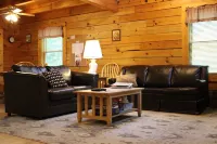 Pillow Rock Deluxe Luxury Log cabin in the New River Gorge area