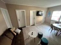 Bude an der Ostsee auf Womo-platz. Nur 300 Schritte vom Wasser Entfernt