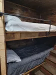 Tiny house on the lake With a seventy five inch t v free internet  walk shower