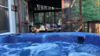 Lansing NC , Near West Jefferson and Boone NC, Secluded  Log Cabin Getaway