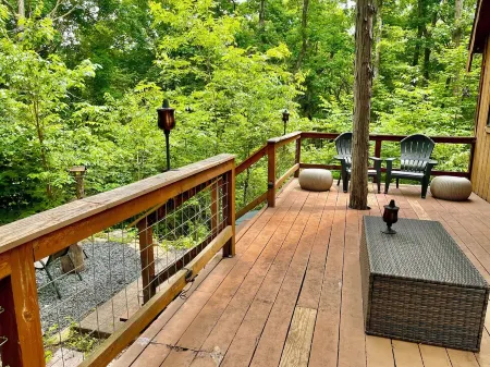 Cozy quaint cabin tucked back in the woods- Secluded, private - couples getaway