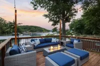 Freshly renovated Lake house right on the water. Lots of indoor & outdoor space.