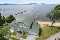 The Eastside ~ Modern Coastal Getaway w/ Pool, Private Beach, Sauna and Dock