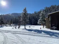 Family condo, walk to ski area, private fishing pond and playground
