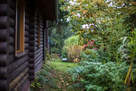Woodblockhouse on lakeland in between nature to relax with fireplace Отели в г. Темплин