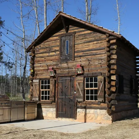 Cabin on Pond and Vineyard next to Aging Cave