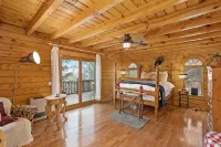 Mountain Escape with Game Room and Hot Tub - Charming Log Haven