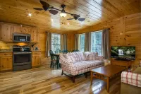 Charming Log Cabin with Fire Pit and Covered Decks - Cozy Mountain Retreat